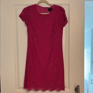 Laundry Size 2 Magenta Lace Dress by Maggy London